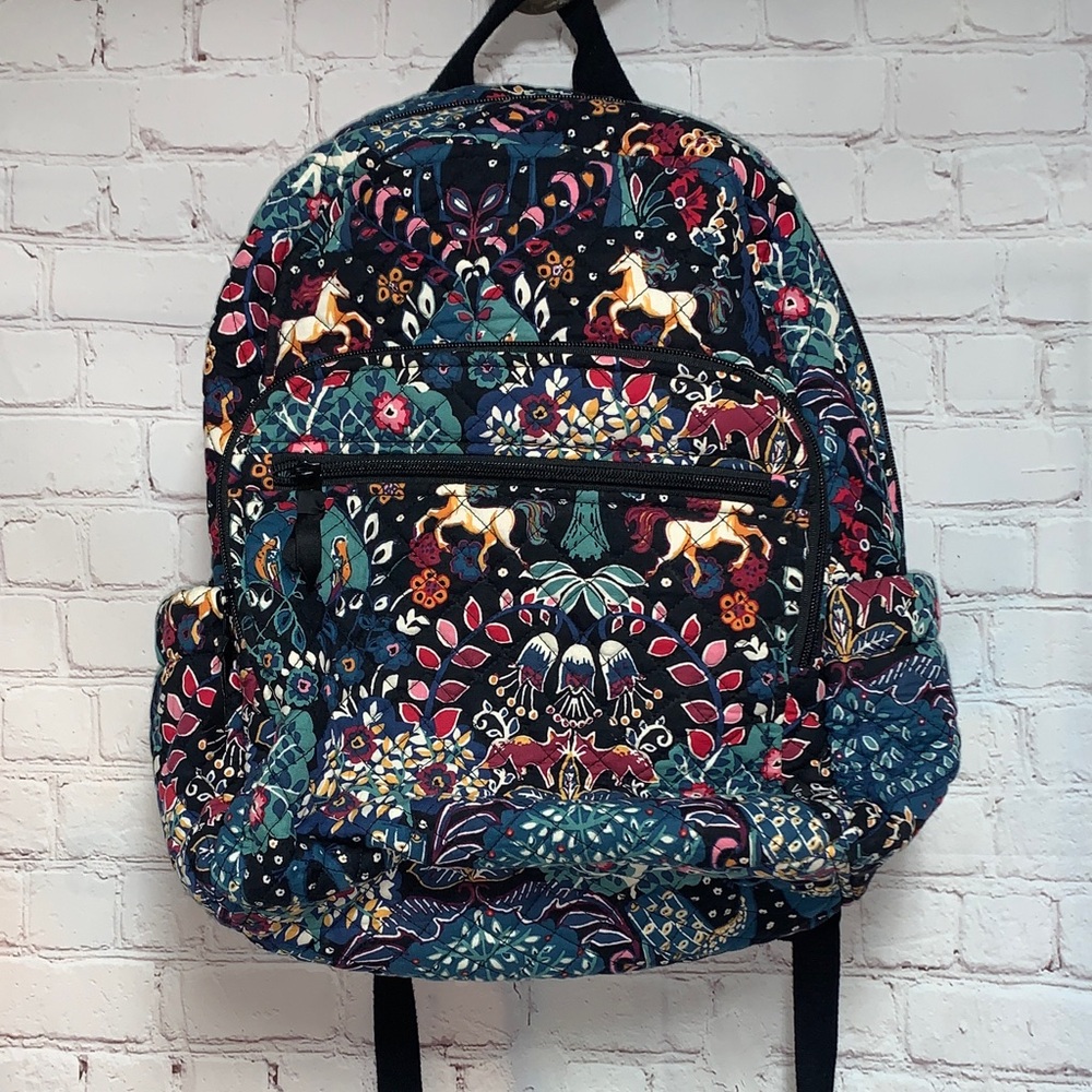 RARE Vera Bradley Enchantment Forest Woodland Backpack - Picture 4 of 12